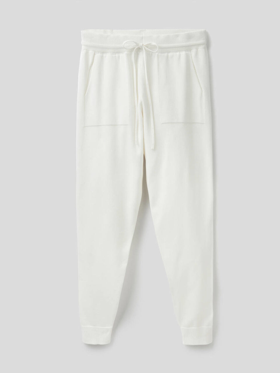 Pantalón de algodón tricot con cordón de ajuste image number 1
