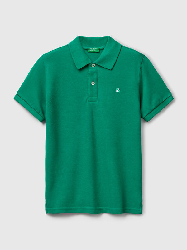 Polo slim fit de puro algodón Niño