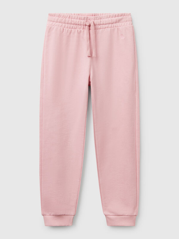 Pantalón de felpa con logotipo Niña