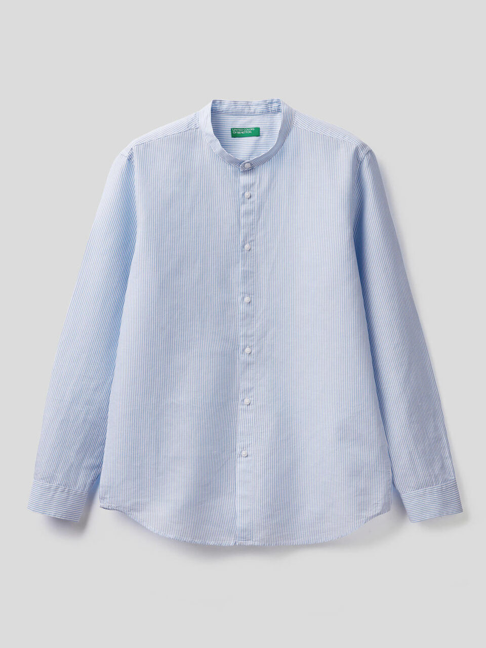 Camisa con cuello mao image number 1