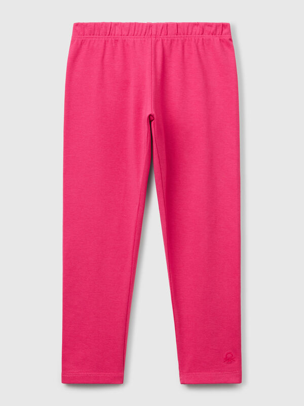 Leggings de algodón elástico Niña