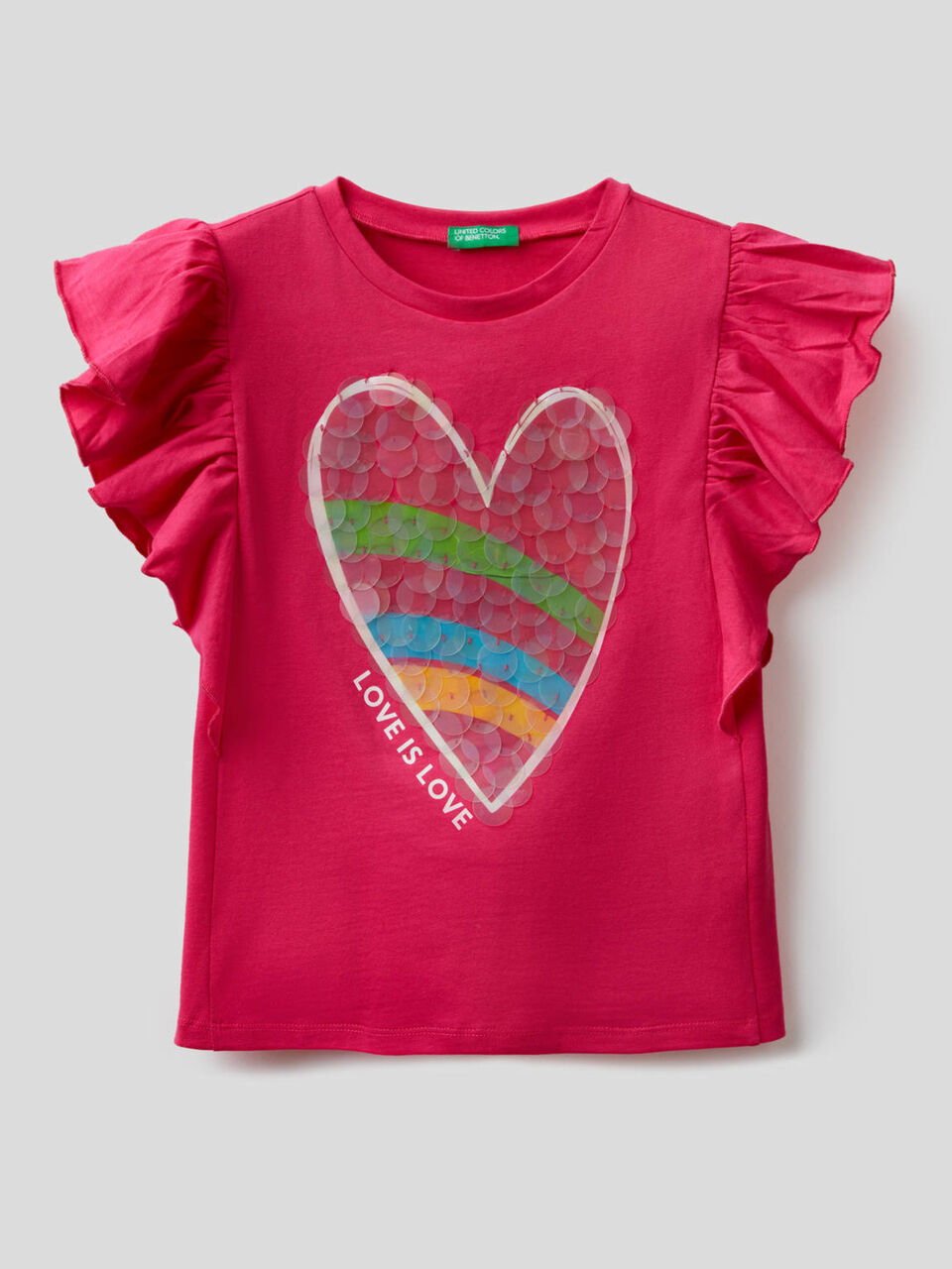 Camiseta con volantes en las mangas image number 1