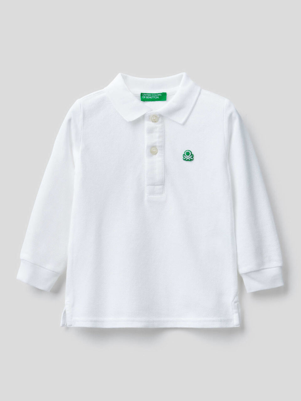 Polo de manga larga de algodón orgánico image number 1