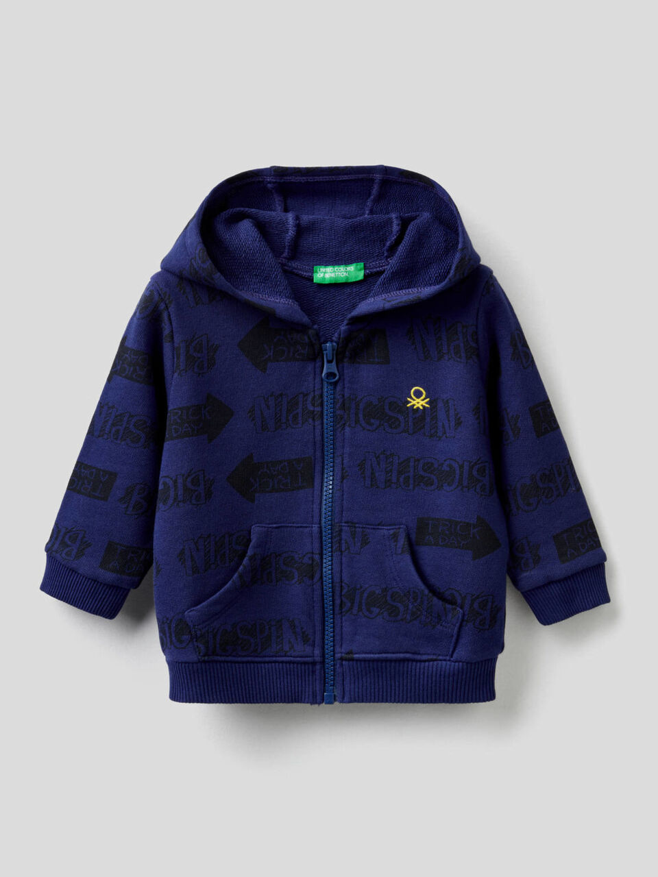 Sudadera estampada de algodón puro image number 1