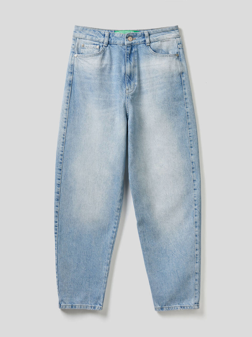 Vaqueros carrot fit en denim de 100 % algodón image number 1