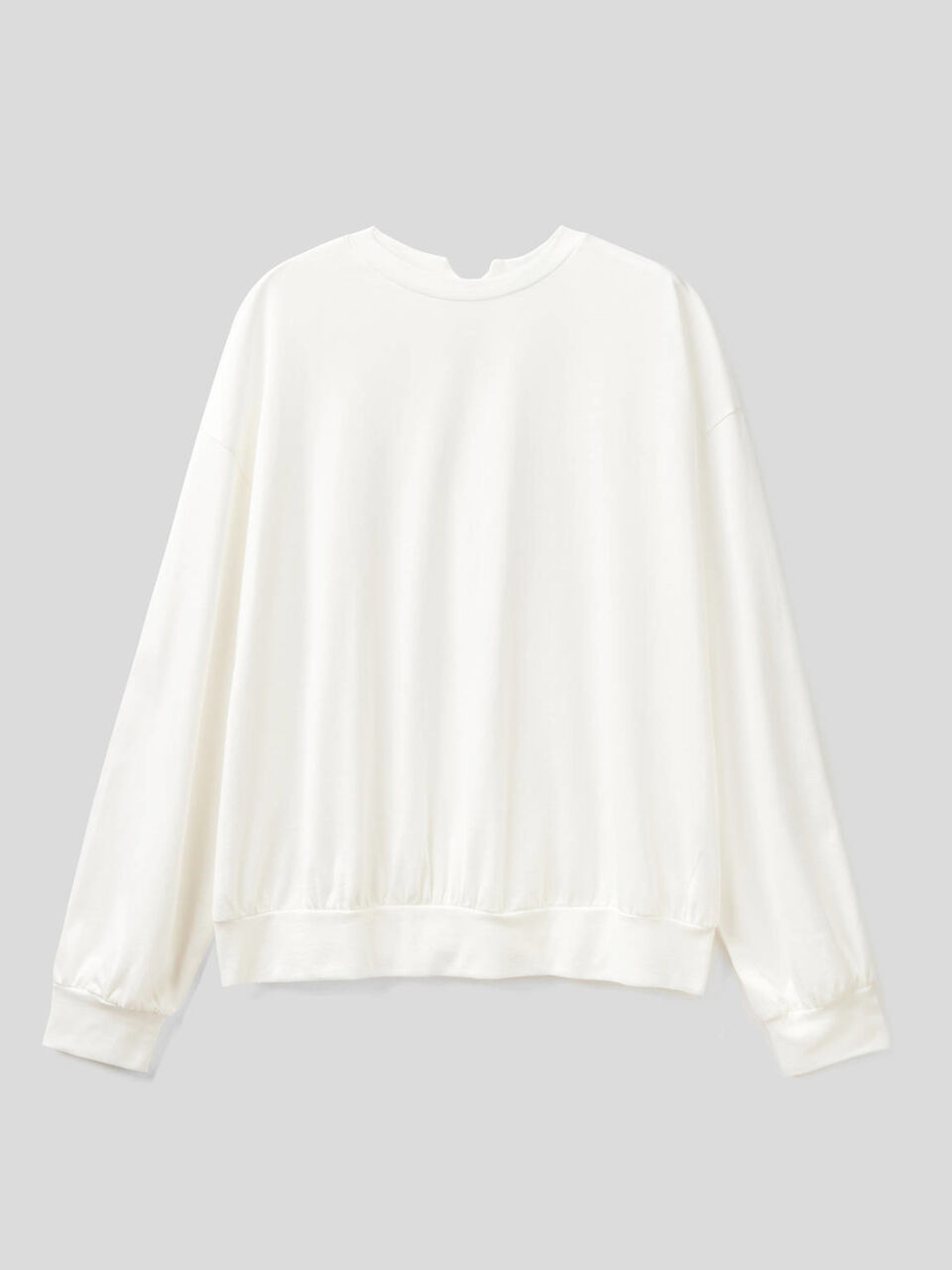 Blusa en tejido de punto de 100 % algodón image number 1