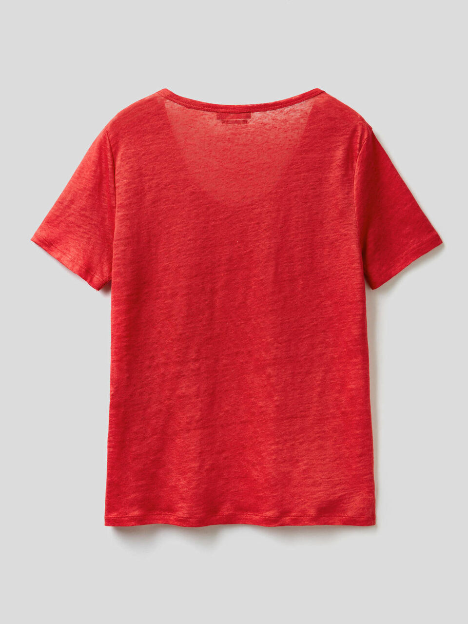 Camiseta de cuello redondo de 100% lino image number 2