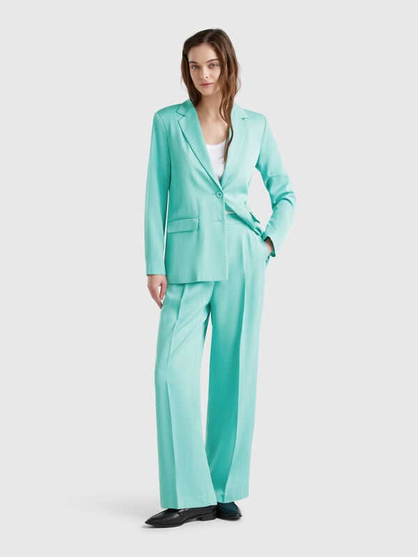 Pantalón ancho fluido Mujer