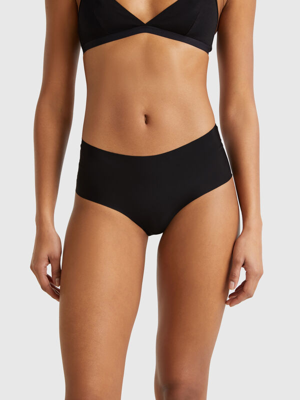 Culotte elástico con encaje Mujer