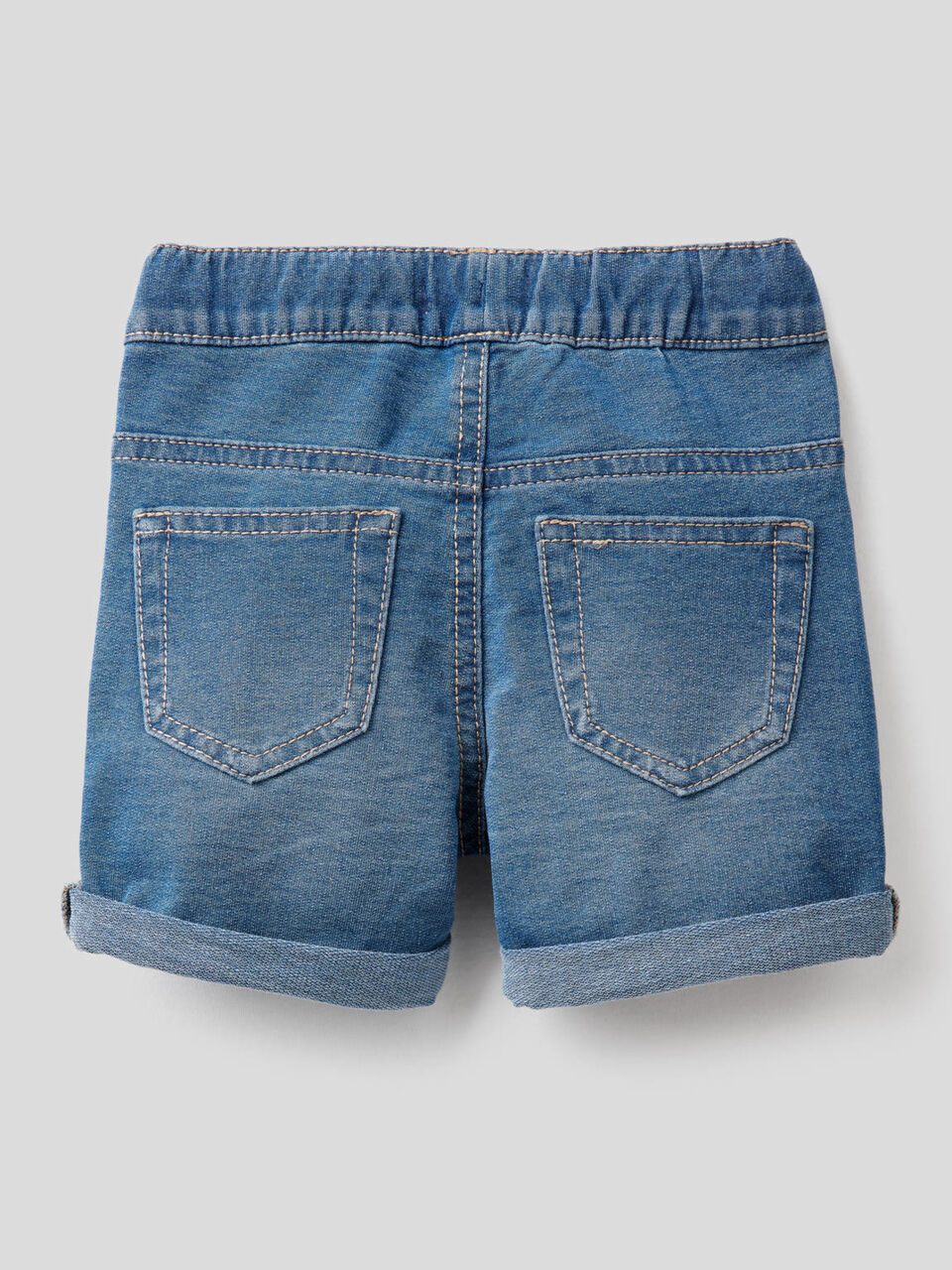 Bermudas de felpa de efecto denim image number 2