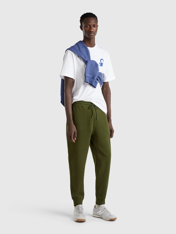 Joggers de felpa de algodón  Hombre