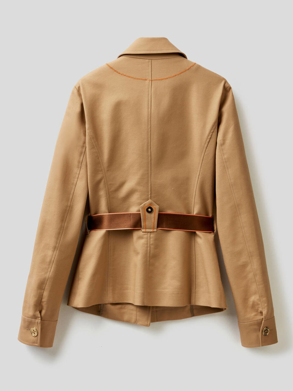 Chaqueta sahariana de algodón elástico image number 2