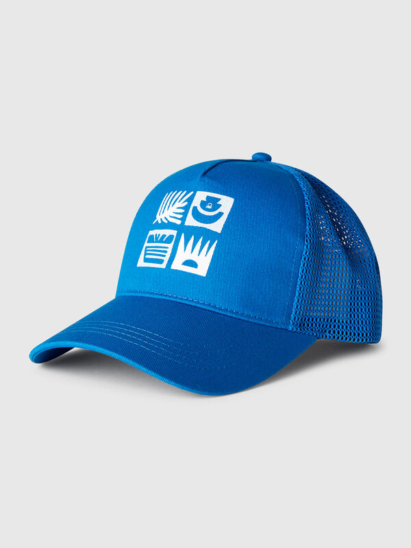 Gorra de béisbol de algodón y malla. Niño