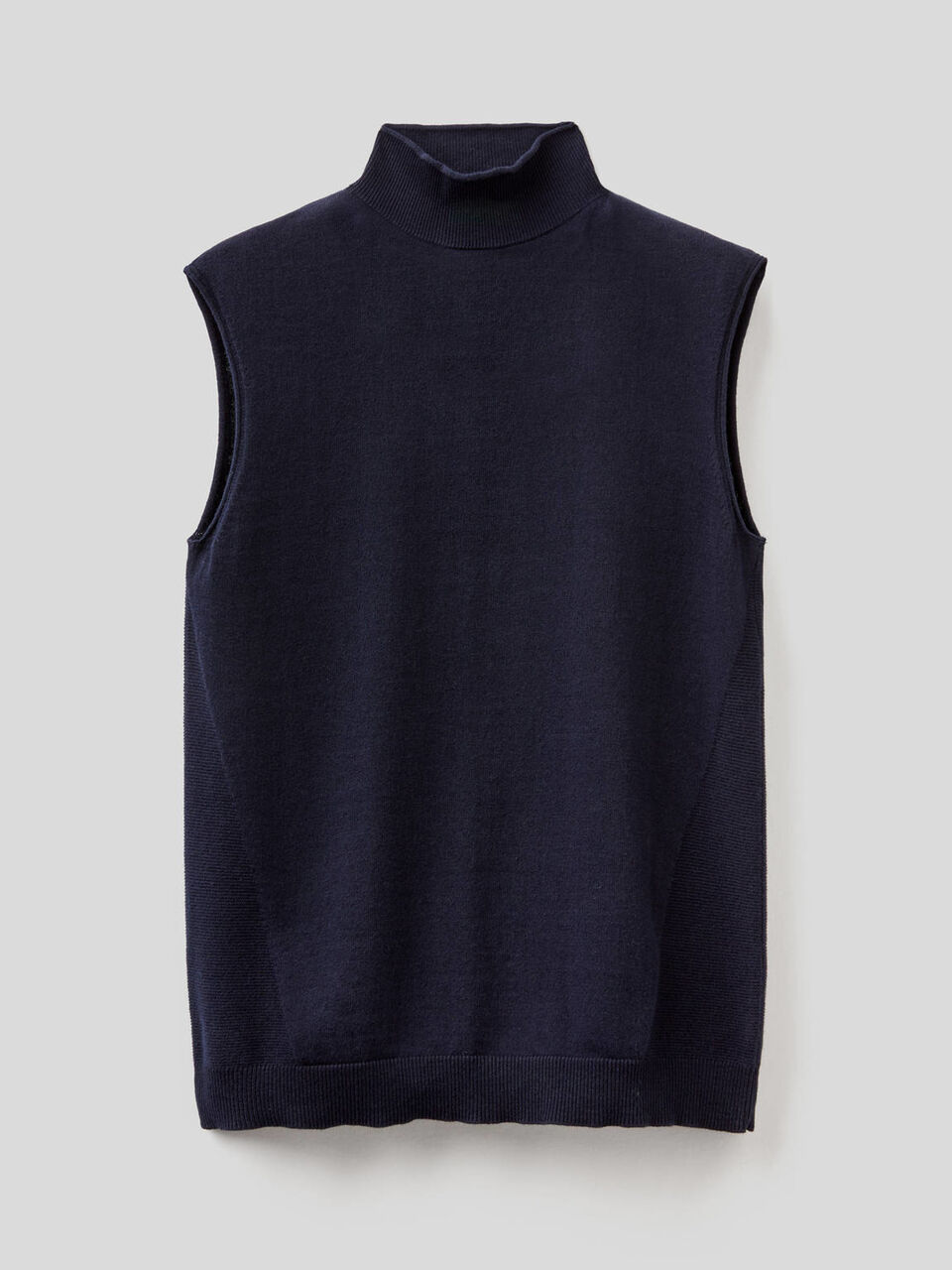 Jersey de cachemir mixto sin mangas image number 1