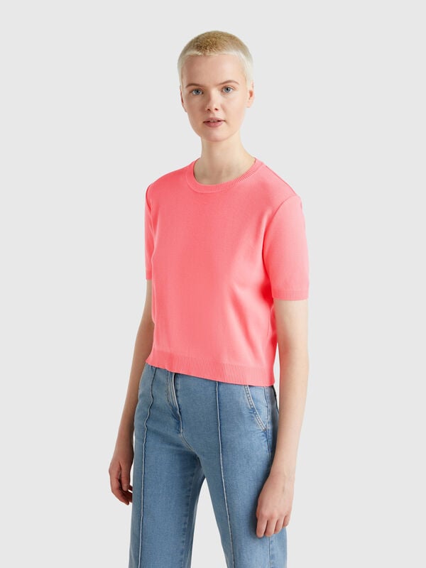 Camisa manga corta 100% algodón Mujer
