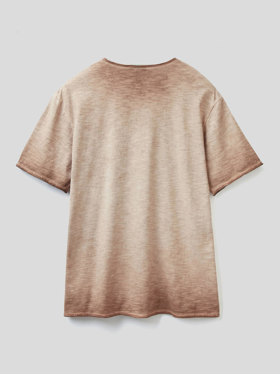 Camiseta de algodón con efecto degradado image number 2