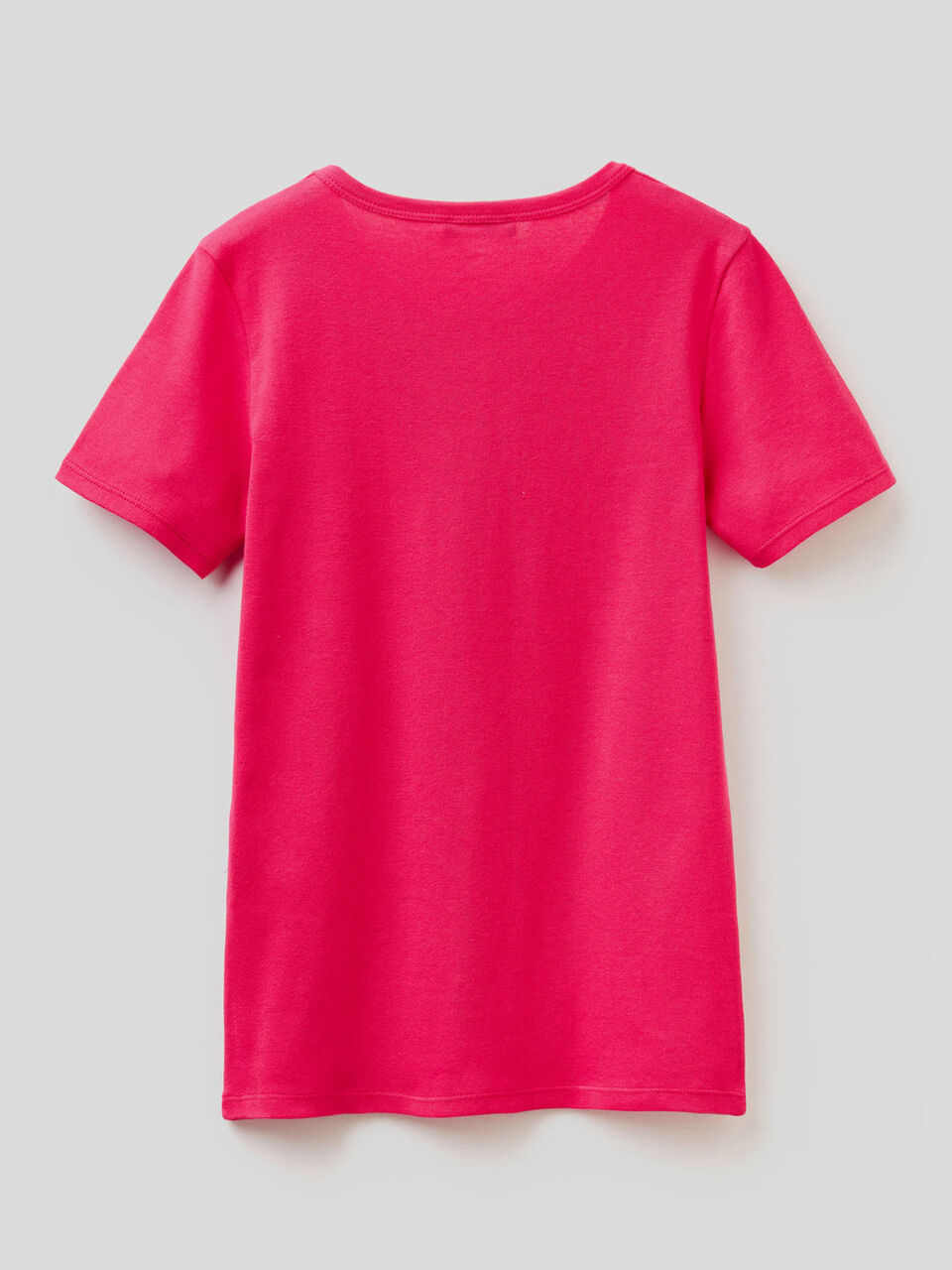 Camiseta de 100% algodón con estampado de logotipo con glitter image number 2