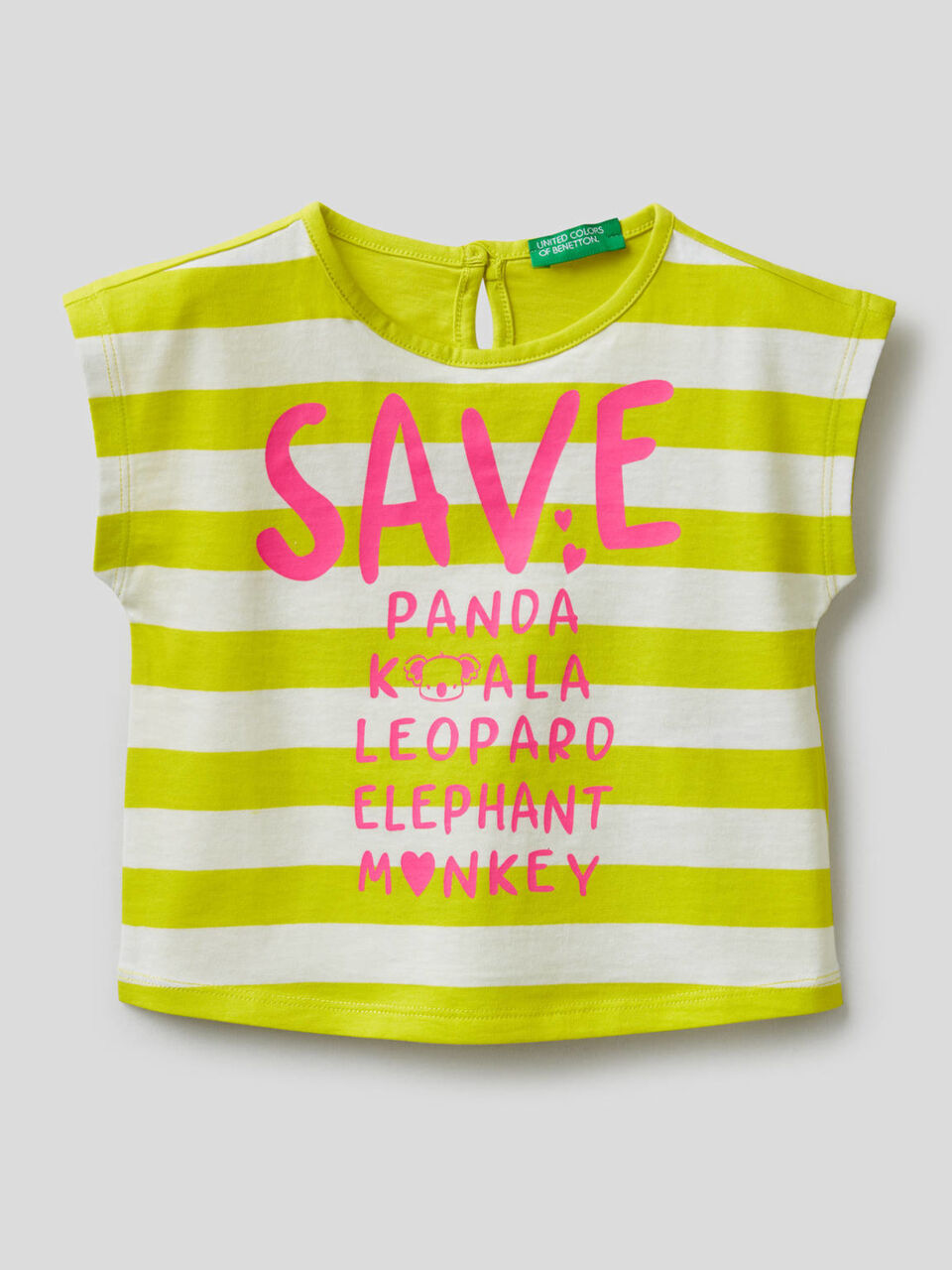Camiseta de rayas con estampado image number 1