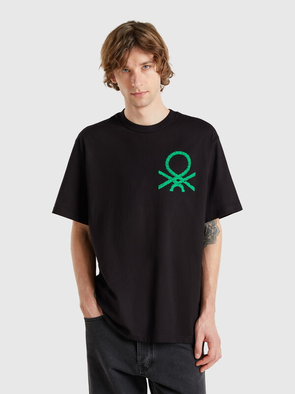 Camiseta con logo bordado Hombre