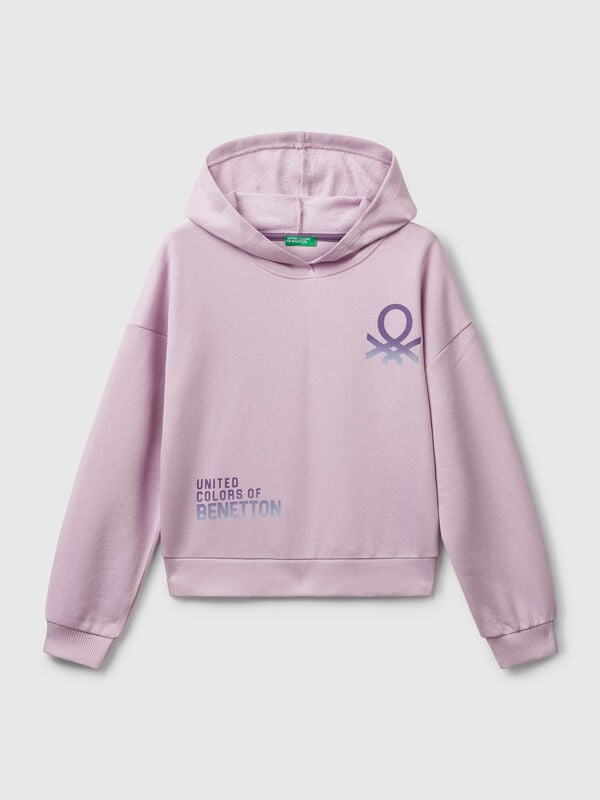 Sudadera con capucha estampada Niña