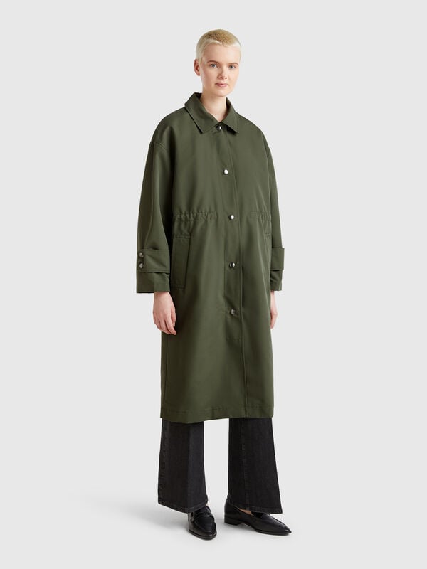Parka larga con relleno extraíble Mujer