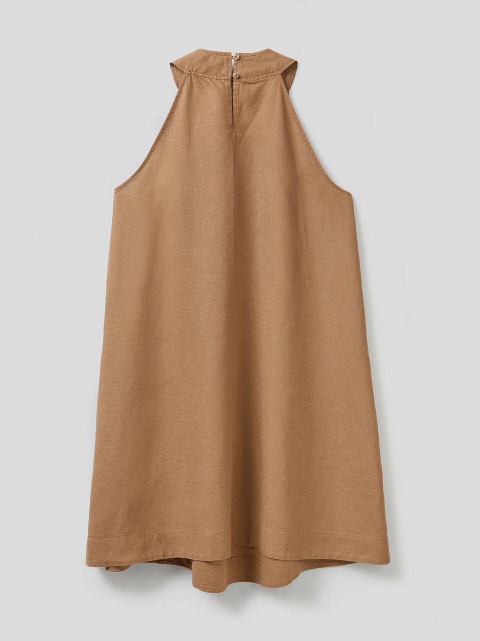 Vestido corto de 100% lino image number 2