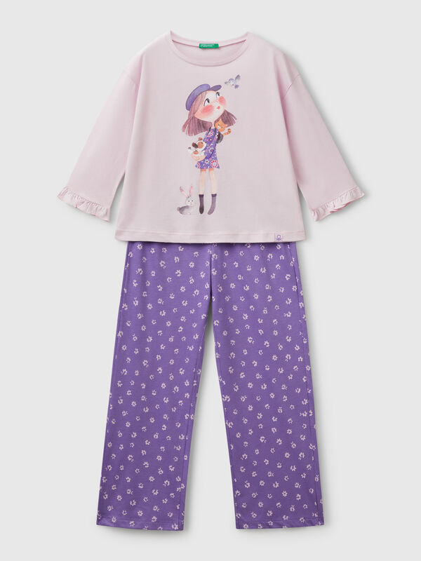 Pijama con estampado de muñecas Niña