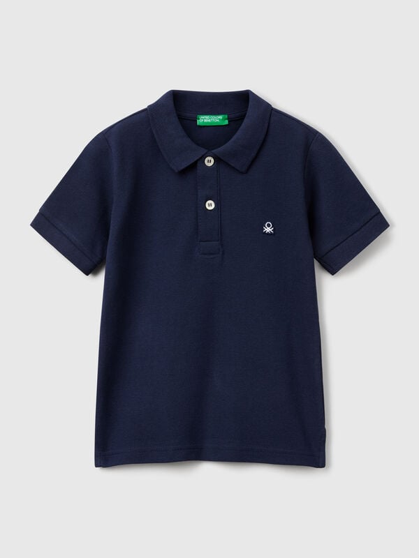 Polo de manga corta en puro algodón Niño