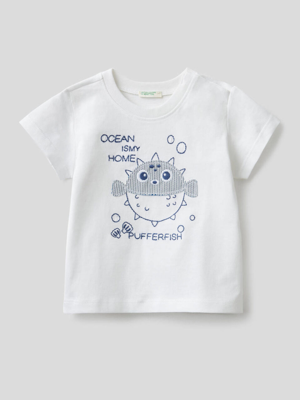 Camiseta de algodón orgánico con bordado image number 1