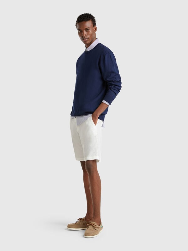 Bermudas de puro lino Hombre
