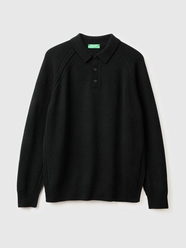 Polo de pura lana merino Hombre