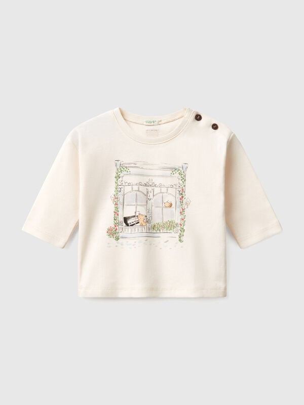 Camiseta con estampado animal Recién nacidos