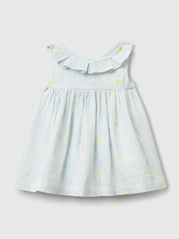 Vestido con cuello volante Recién nacidos