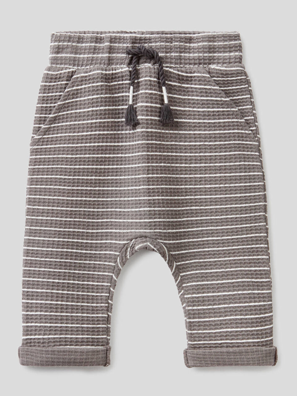Pantalón de rayas de algodón orgánico image number 1