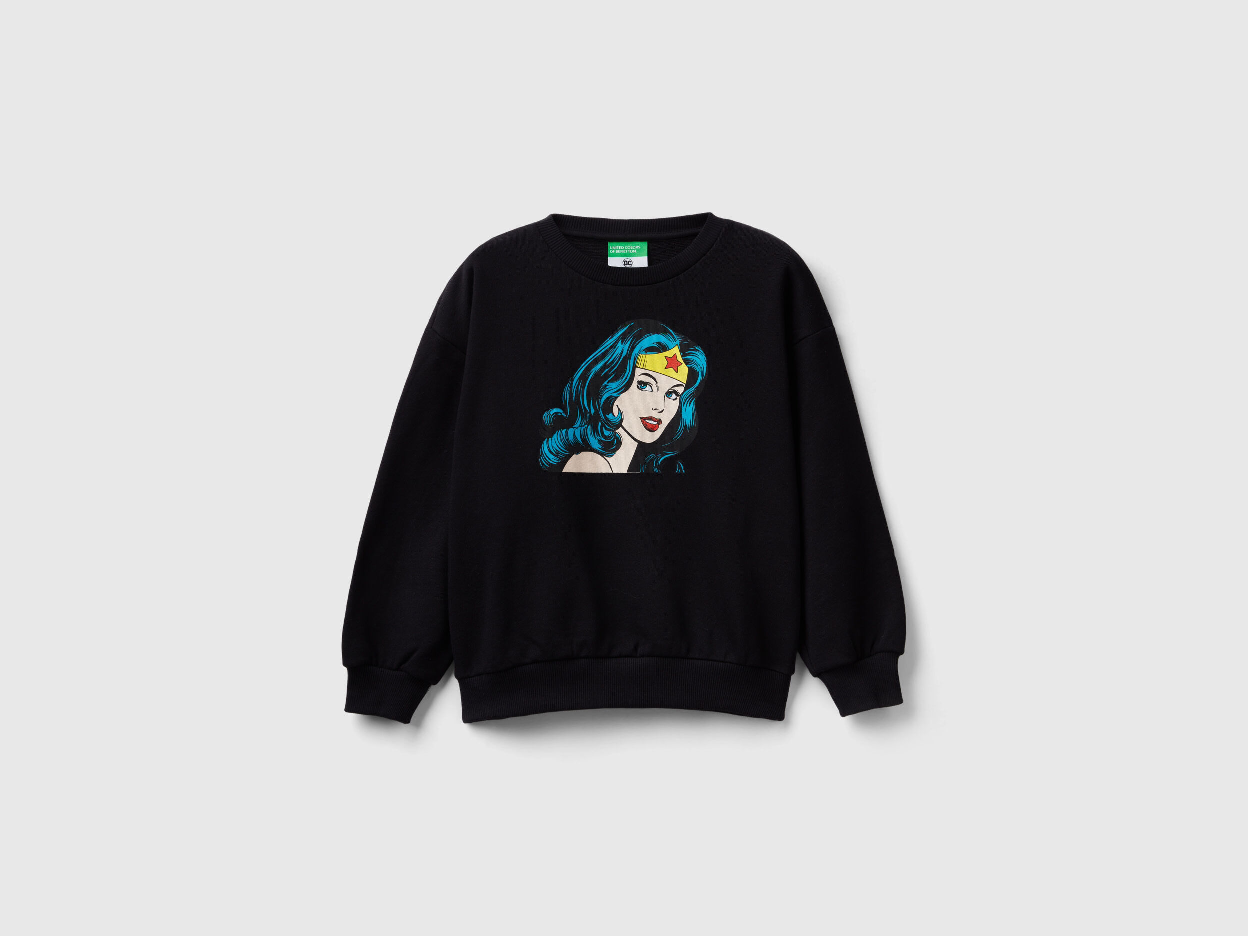 Sudadera DC Comics Wonder Woman Negro Benetton