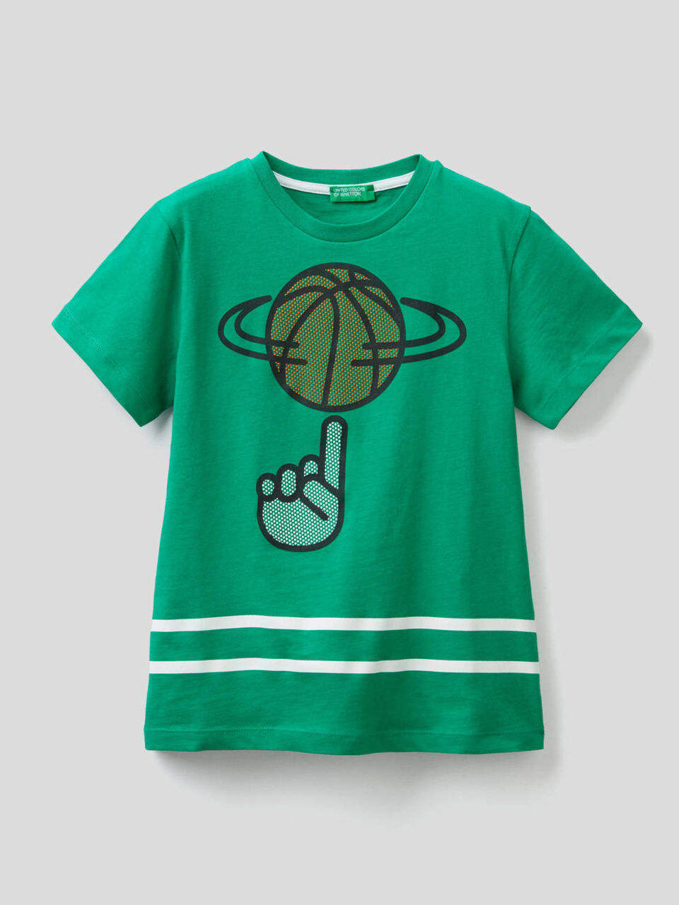 Camiseta de algodón con estampado 3D image number 1