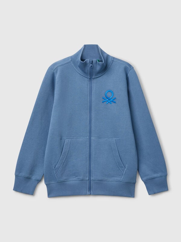 Sudadera con cremallera de algodón puro Niño