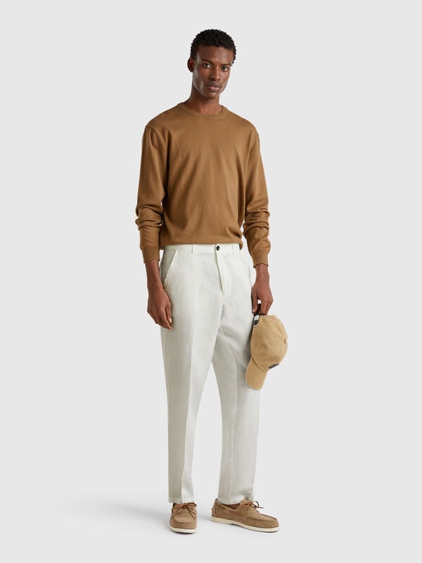 Chinos de puro lino Hombre