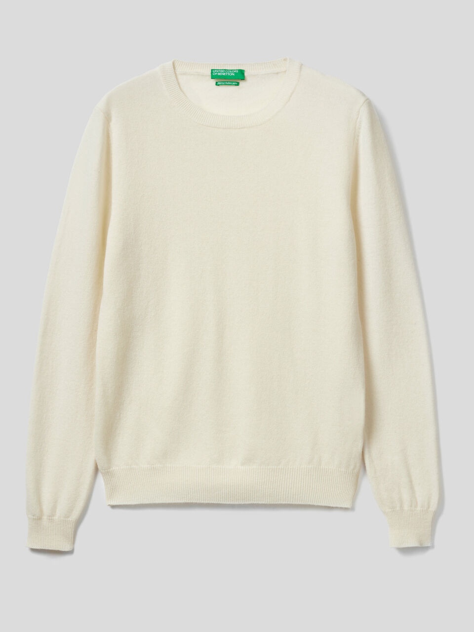 Jersey de cuello redondo de pura lana virgen image number 1