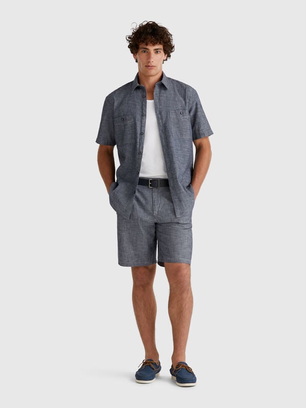 pantalones cortos de cambray Hombre