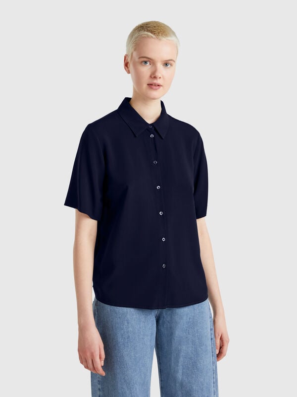 Camisa manga 3/4 de viscosa Mujer