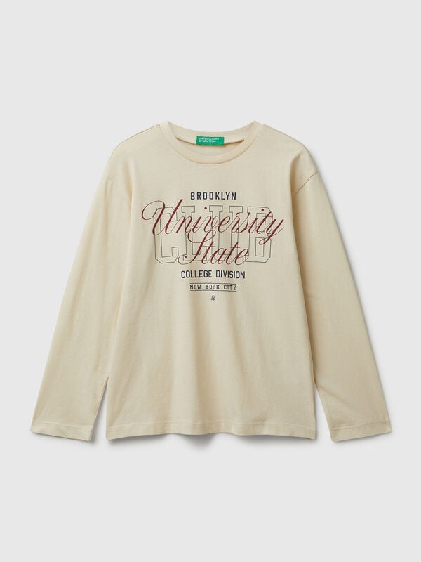 Camiseta de algodón con estampado Niño