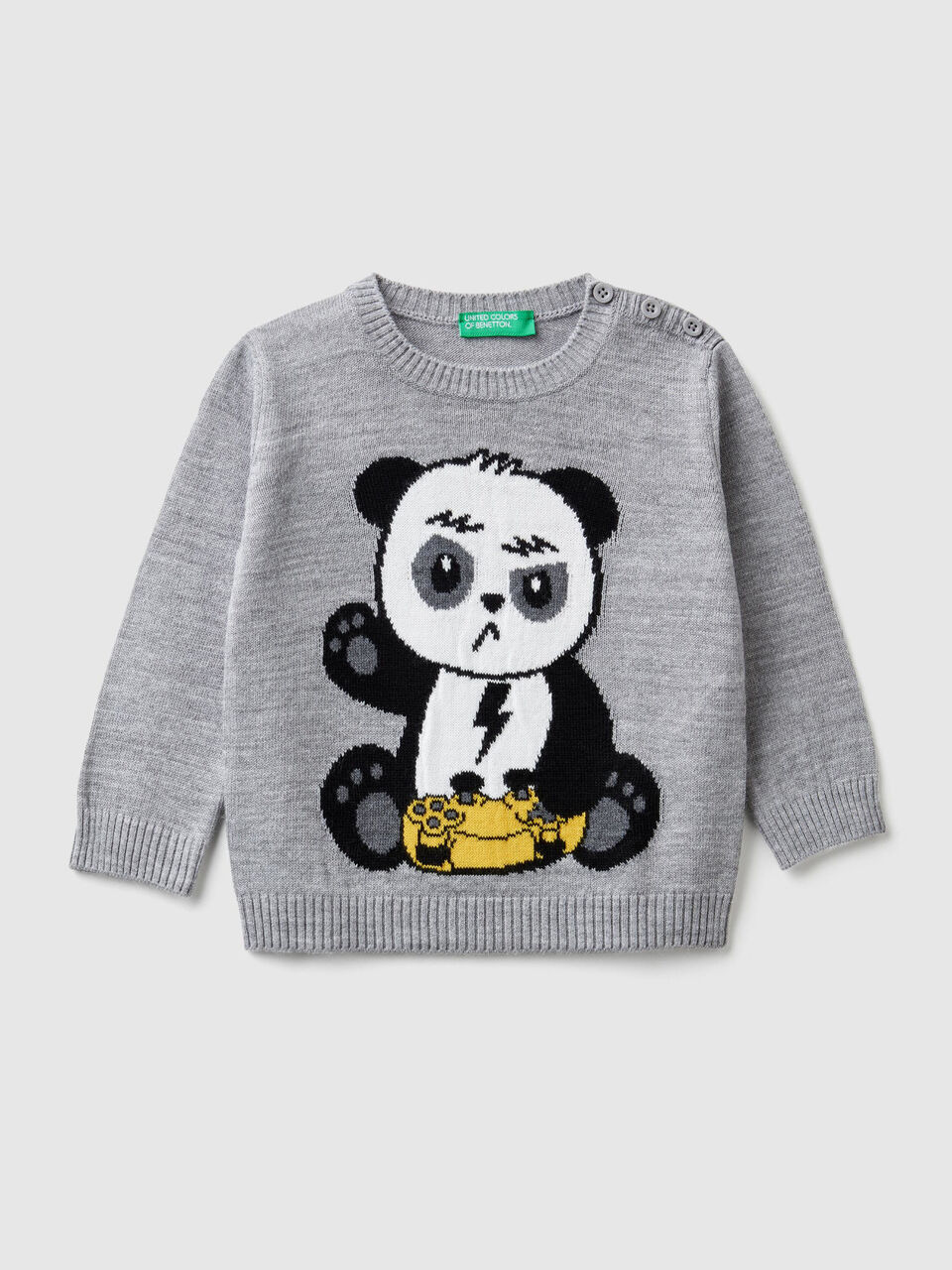 Jersey de tricot con grabado image number 1