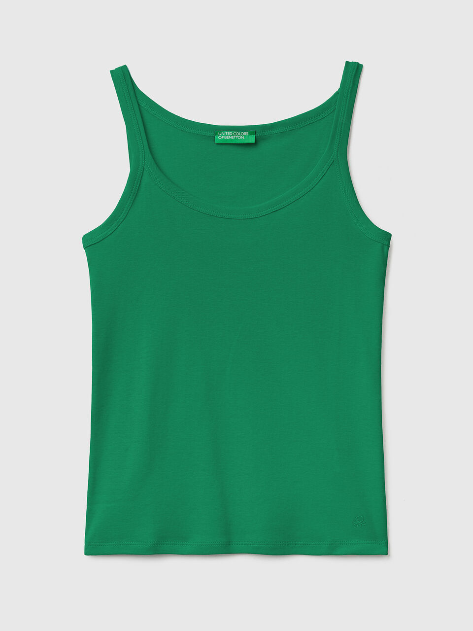 Camiseta de tirantes verde de 100 % algodón - Verde