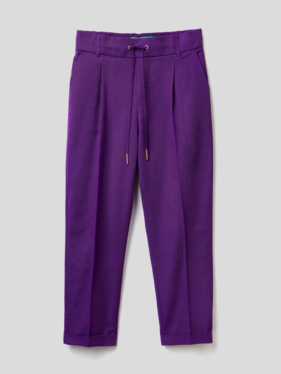 Pantalón de algodón con cordón de ajuste image number 1