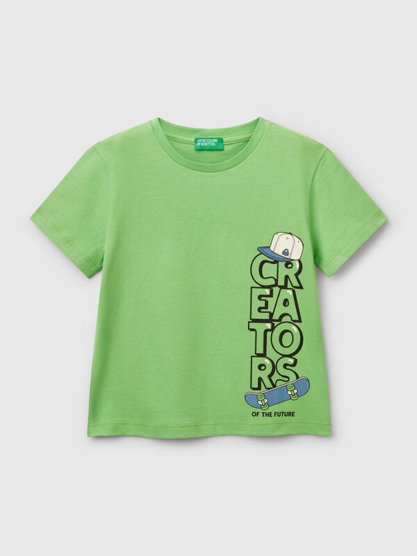 Camiseta de algodón con estampado Niño