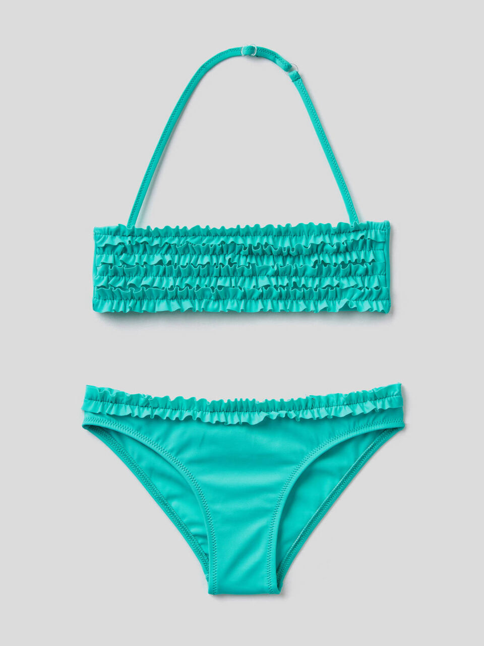 Bikini de ECONYL® con volantes image number 1