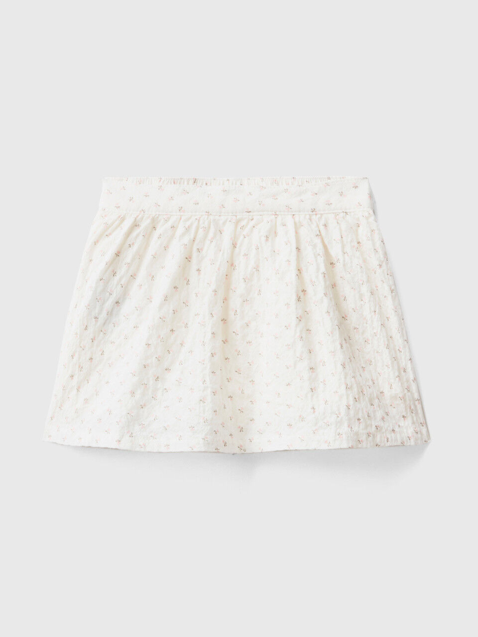 Falda de flores de algodón elástico