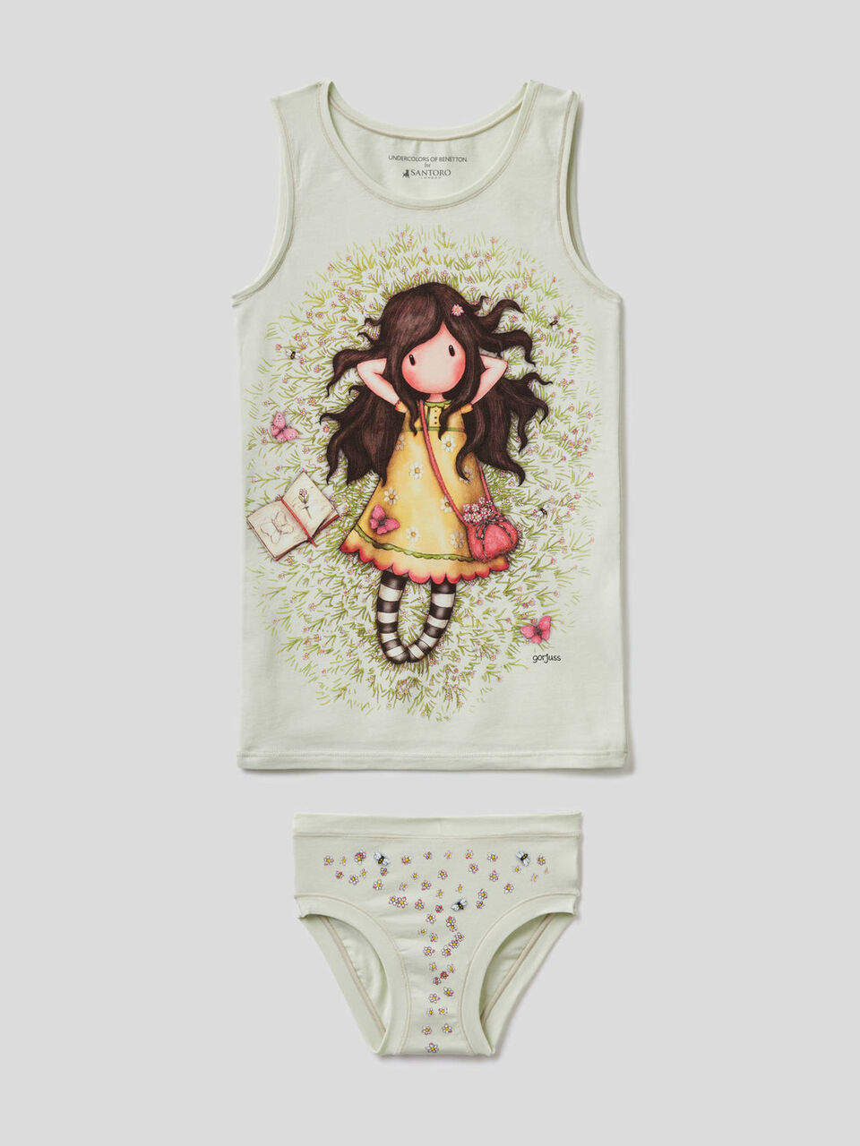 Camiseta de tirantes y braguita con estampado Gorjuss image number 1