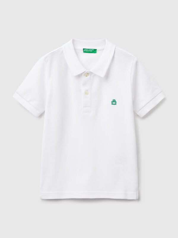 Polo de manga corta en puro algodón Niño